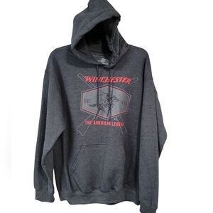 Winchester Gray Hoodie - The American Legend Size Medium New Without Tags
